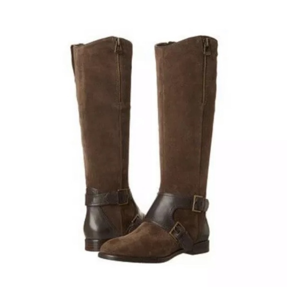 Joan & David Heathley Tall Riding Boots Brown Sz 7
